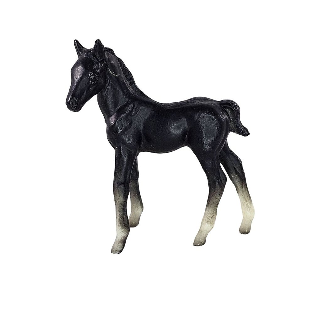 Breyer Stablemate Thoroughbred Standing Foal Baby Horse Black #5701 G1